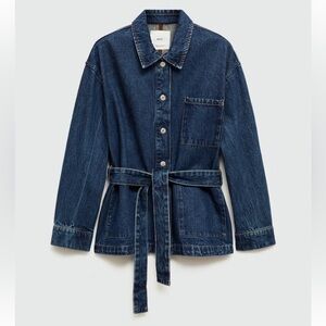 Mango Denim Jacket with Belt